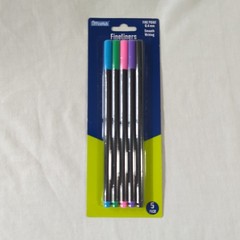 4 Packs Fineliner Marker Pens Fine Point 0.4mm Smooth Writing 5-Colors Per Pack