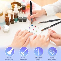 Acrylic Kolinsky Nail Brushes Sizes 16/20 Nail Art Brush Fast Shipping from USA