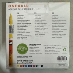 MOLOTOW ONE4ALL Acrylic Pump Paint Marker Set 10 Basic Colors 127HS 2mm / EB5