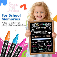 Chalk Markers, 30 Colors Liquid Chalk Markers for Blackboard Chalkboard Calendar