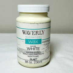 Waverly Inspirations White Wax 8 oz Water Based Sealer Chalk Paint