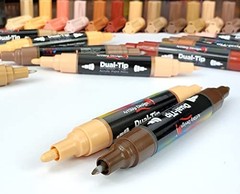Acrylic Paint Pens Double Pack – Skin Tone Colors for Art & Craft Projects