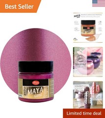 Long-Lasting Magenta Metallic Acrylic Paint – 1.52 Fl Oz, Weatherproof Finish