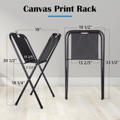 Falling in Art Small Canvas Print Rack – Portable Folding Art Display Rack for P