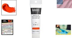 2-oz Heavy Body Acrylic Paint Cadmium Red Light – High Viscosity, Non-Cracking