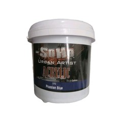 SoHo Urban Artist Acrylic Paint, 370 PRussian Blue, One Gallon