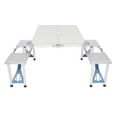 One Piece Folding Table and Chair Aluminum Alloy–YS