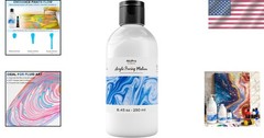 Translucent 8.45oz Acrylic Flow Medium – Enhance Your Painting Experience Safely