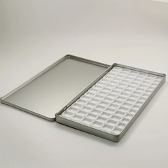 1PC 90-Grid Watercolor Packaging Box Tinplate Frosted Iron Box Paint Storage Box