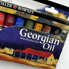 Daler Rowney Georgian Introduction Set Oil Color Studio Set 10 tubes 22 ML /NEW!