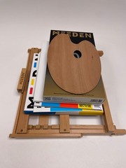MEEDEN Oil Paint Starter Set with Oil-based Paint Easel Brushes Canvas Pads