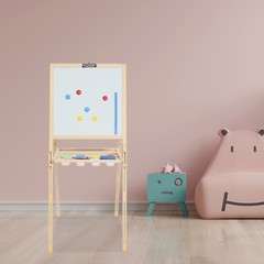Wood Color Floor Standing Art Easel Easel for Kids Adjustable Standing Art Easel