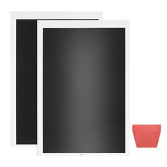 2 Pcs 15 x 11 Inch Black Laser Engraving Marking Paper with Scraper