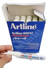 Artline Paint Marker 400XF Medium Point 2.3mm Permanent & Waterproof Box of 12’s