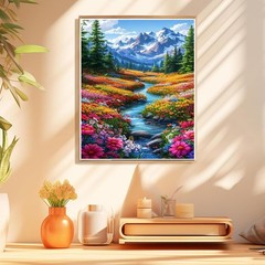 Paint by Numbers Kit for Adults Beginner, Wild Flowers Landscape Adult Paint …