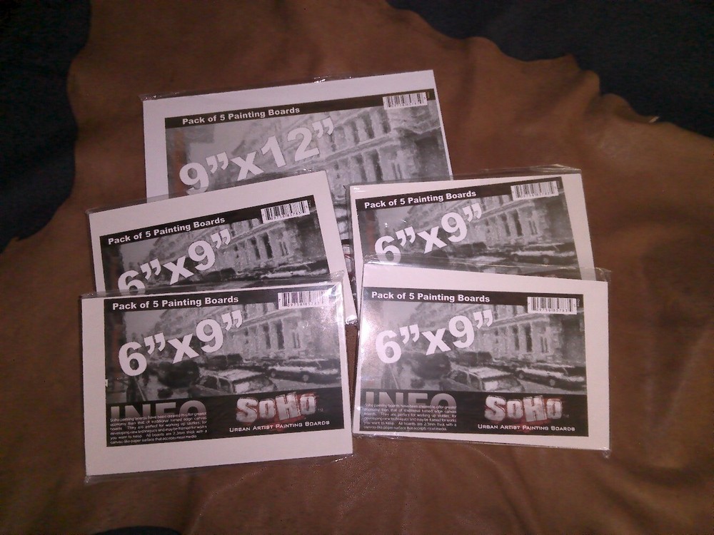 New SoHo Painting Boards 6×9, 9×12 Art Bites All Media Art Panel 2×4, 6×6