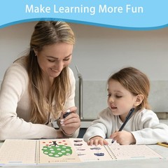 Handwriting Book Practice for Kids,Reusable Grooved Handwriting Books, …