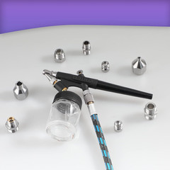 9Pcs Airbrush Adapter Set Air Brush Fitting Connector Kit Airbrush Accessories f