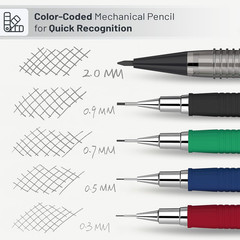 Art Mechanical Pencils Set Metal Drafting Sketching Drawing Pencil Artist Tools
