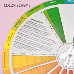 Color Card Wheel Water for Watercolor Woman Artist Colour Matching Palette