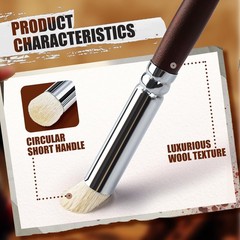 Detail Paint Brushes Dry Brushes, Golden Maple 10PC Flat 10PC, Bronze