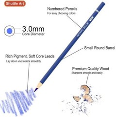 180 Shuttle Art Premier Colored Pencils Platinum Soft Core Artist Paint Tin