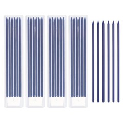 30Pcs 2.8mm Carpenter Pencil Refill, Solid Dry Pencil Refill, Blue