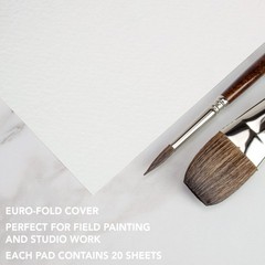 Fluid Watercolor Paper Pad 11 x 15 inch 20 Sheets 140 lb Cold Press