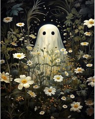 cviokrdu Halloween Paint by Numbers Kit for Adults – Ghost Adult Paint by Num