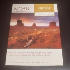 Moab By Legion Paper Entrada Rag Natural 190 Double-Sided 8.5×11 – Opened