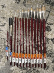 Princeton VelvetTouch Acrylic & Watercolor Paintbrush Series Bundle #3