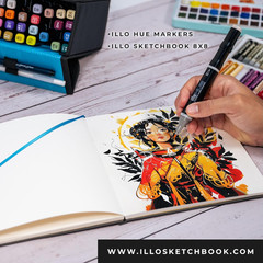 8’’ X 8’’ Square Hardcover Sketch Book, (112Lb/180Gsm) Heavyweight Paper, Rib…