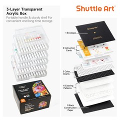 Ink Control Acrylic Paint Pens, 60 Colours Brush Tip Paint Marker Pens, Paint…