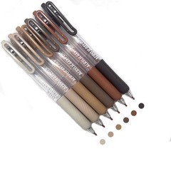 6 PCS Gel Pens Coloring 0.7mm Fine Tip Adult Drawing Journaling Note Crafts