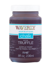 Waverly Inspirations Chalk Paint, Ultra Matte, Truffle, 8 fl oz