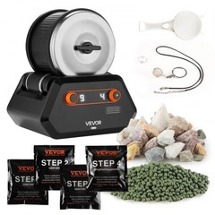 Rock Tumbler Kit, 3 lbs Rock Polishing Kit, 4 Speed Settings 9-Day Polishing…