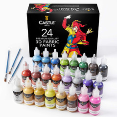 Juego de Pintura Para Tela 3D 24 Colores Vibrantes Calidad en Botellas de 29 ML