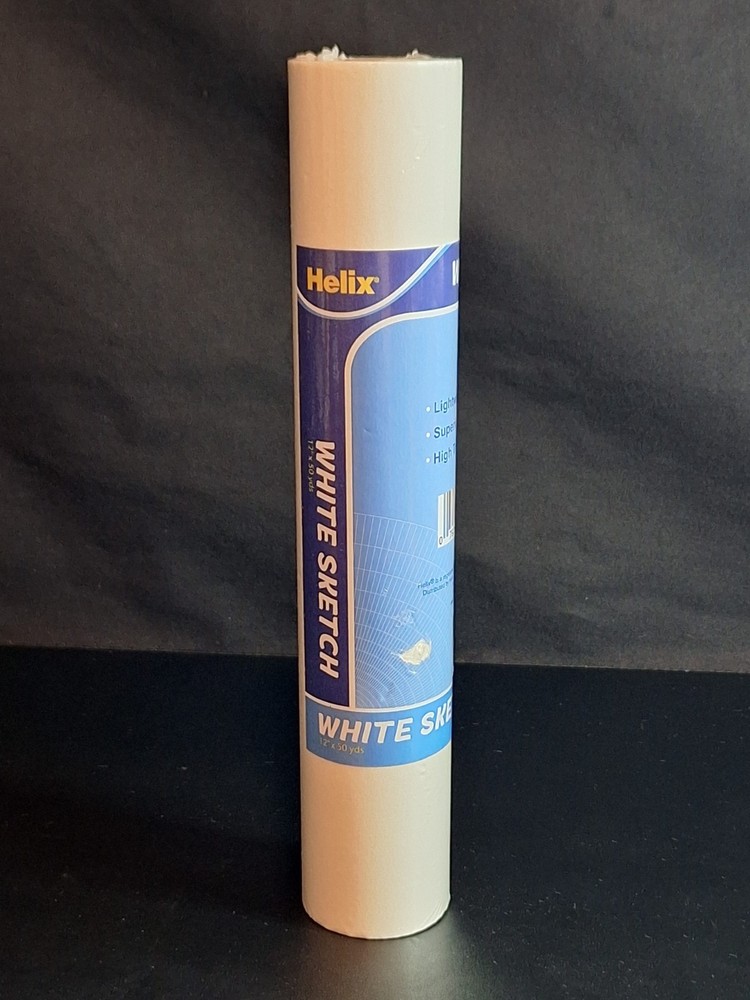 Helix White Sketch High Transparency Tracing Paper Roll 12″ x 50 yards #37801