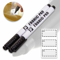 Fabric marker pen name tags label garments bag shoe laundry waterproof permanent