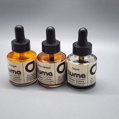 Vintage Luma Concentrated Watercolor Ink – 3 Colors: Sepia, Orange & Acorn Brown