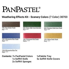 Artist Pastels by GOLDEN, Scenery Set, 7 Color, Professional Artist Pastels, …
