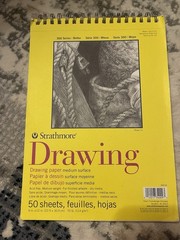 Strathmore 300 Series Drawing Paper Pad 9×12 in White 50 Sheets