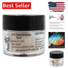 Pearl Ex 3g Interference Red Powder for Epoxy Resin, Watercolors, Calligraphy…