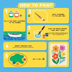 DIY Paint by Numbers Kit for Adults Beginner Farm Paint by Number for Adults