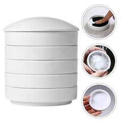 Ceramic Ink Dish 5-Layer Porcelain Palette Paint Tray for Pigment Mixing 4.25…