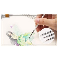 6Pcs Hair Brush Pen Fine Nail Art Stroke Watercolor Paint Oil Sketch Tool Set.