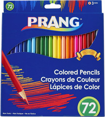 Colored Pencil Sets, 3 Mm, 2B (#1), Assorted Lead/Barrel Colors, 72/Pack