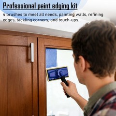 Paint Edger Tool Kit 14PCS, 9-Inch Paint Trim Edger with 360° Rotating Hand