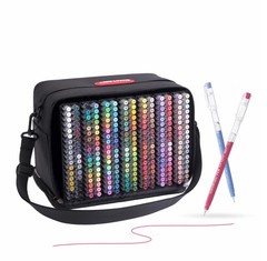 languo 252 PCS Acrylic Gel Pens for Coloring, 234 Colors Gel Colored Pens Set…