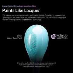 Gaahleri Kaleido Metal 12-Color Set Water-Based Acrylic Metallic Airbrush Paint